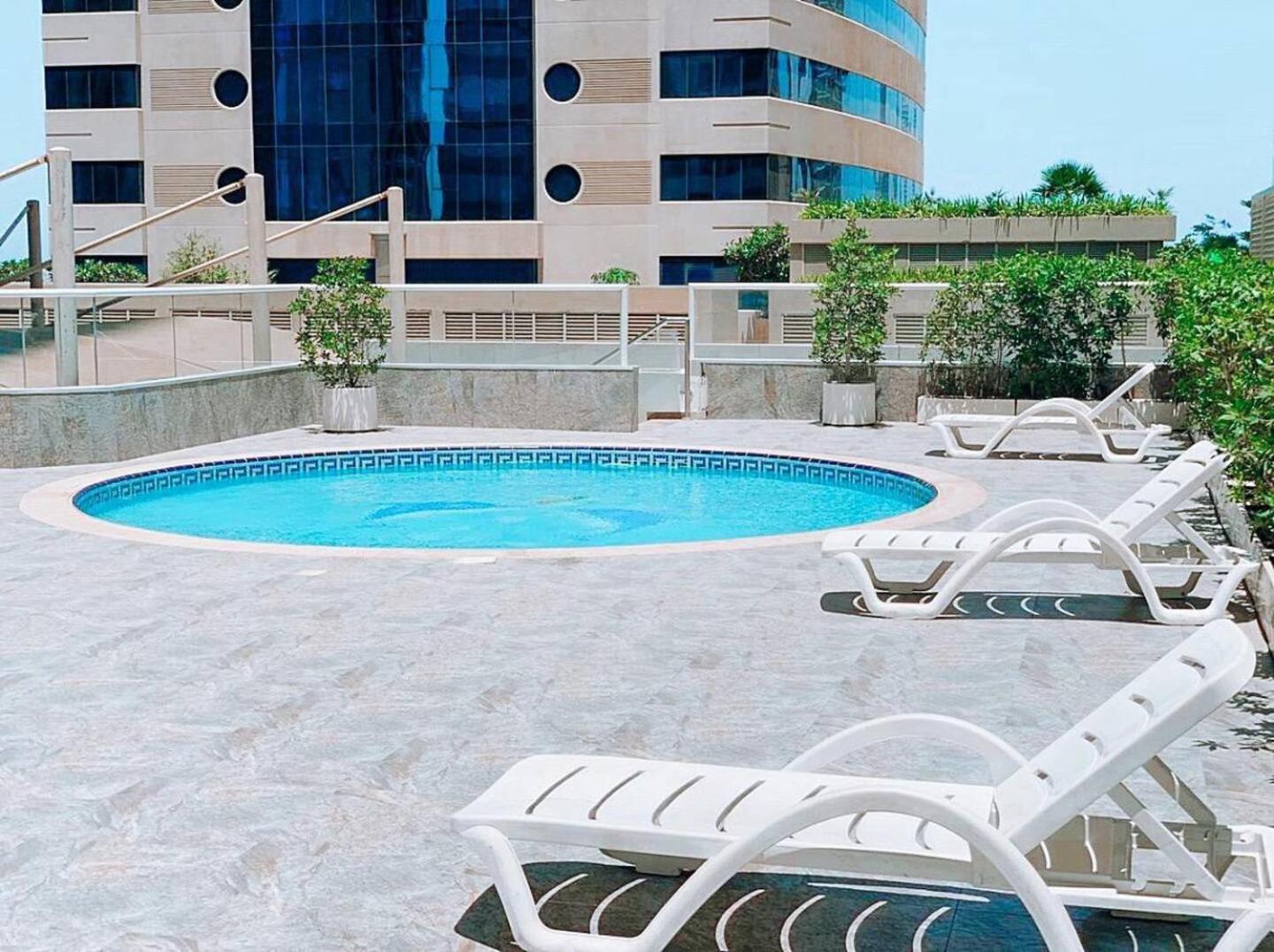 Charming Warm Suite With Amazing Views Of The City Dubai Exterior foto