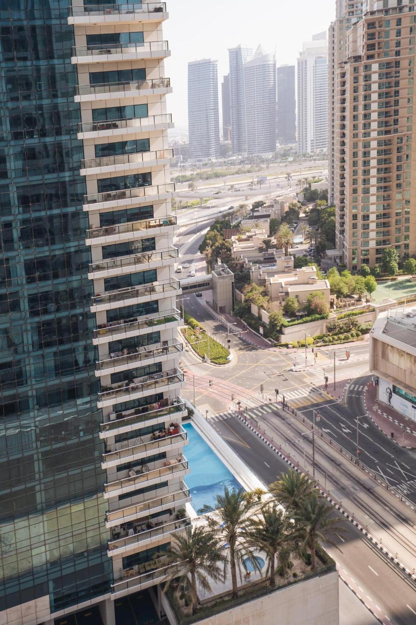 Charming Warm Suite With Amazing Views Of The City Dubai Exterior foto